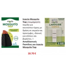 Inzecto Mosquito Trap +Ανταλλακτικές Παστίλιες για Inzecto Mosquito Trap